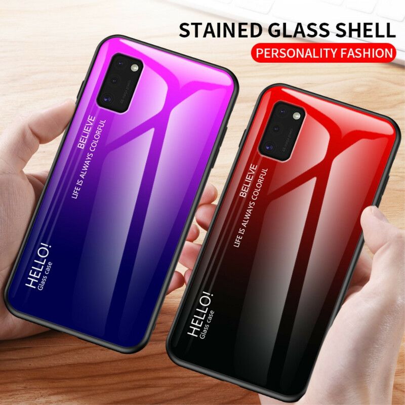 Mobilcover Samsung Galaxy A41 Hej Hærdet Glas