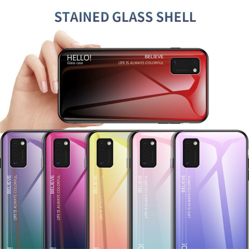 Mobilcover Samsung Galaxy A41 Hej Hærdet Glas
