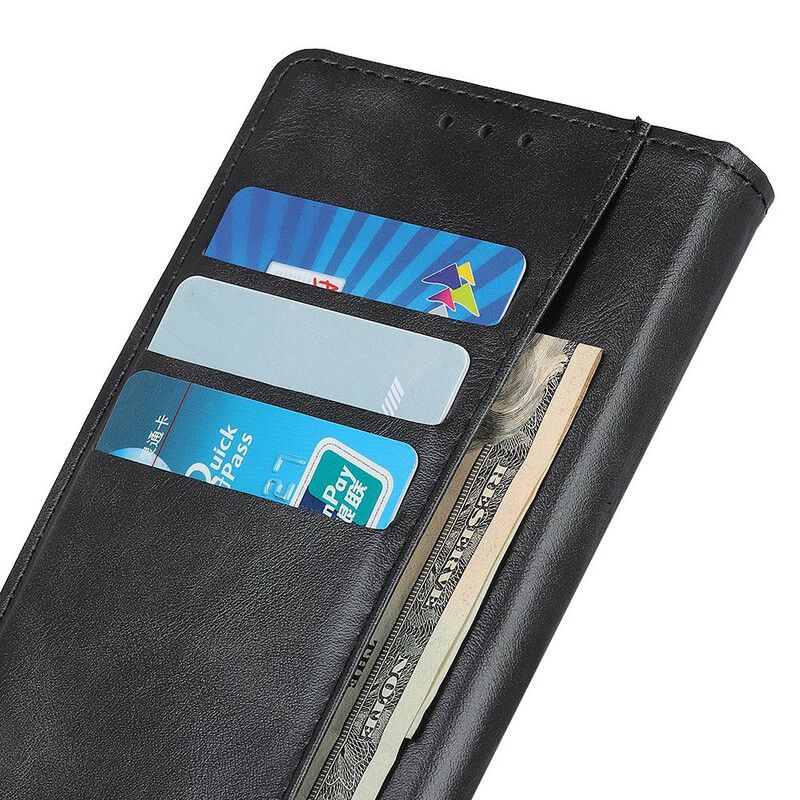 Læder Cover Samsung Galaxy S21 5G Vintage Knap I Kunstlæder