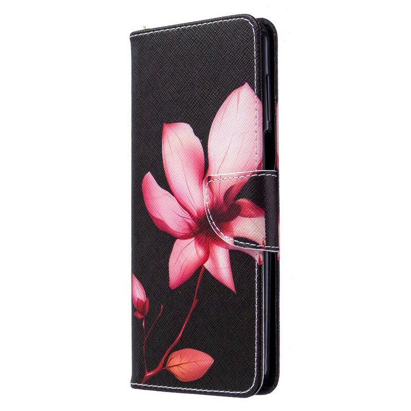 Flip Cover Xiaomi Redmi Note 9S / Note 9 Pro Pink Blomst