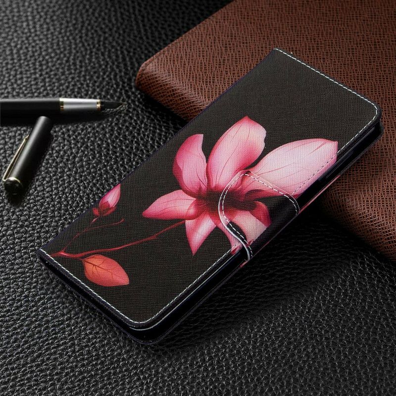 Flip Cover Xiaomi Redmi Note 9S / Note 9 Pro Pink Blomst