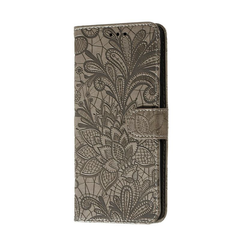 Læder Cover Xiaomi Redmi Note 9S / Note 9 Pro Stammeblomster