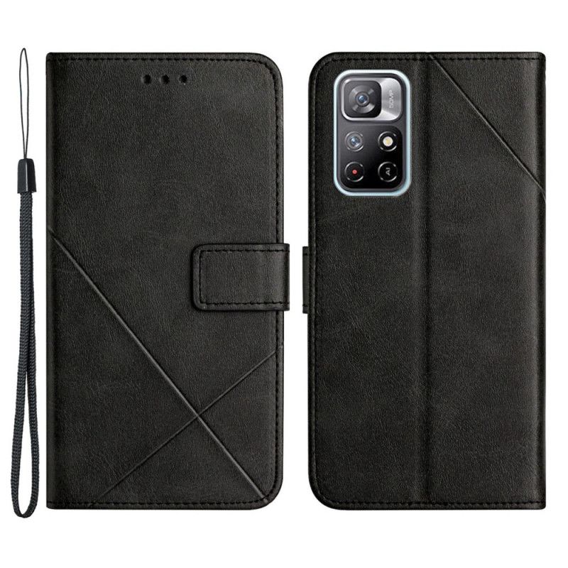 Flip Cover Poco M4 Pro 5G Geo X Design Læderstil