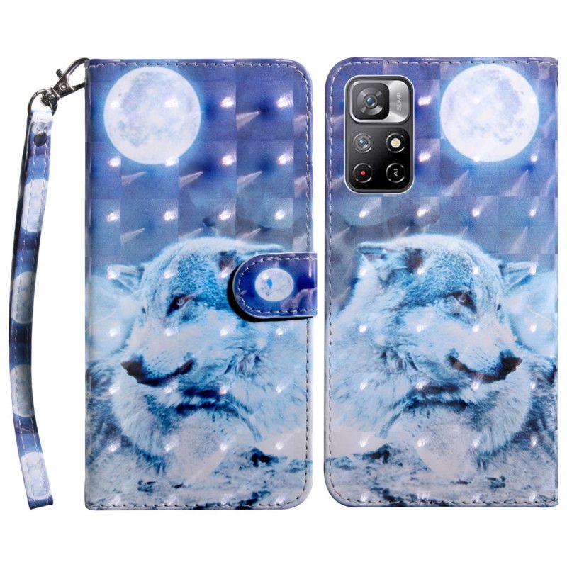 Flip Cover Poco M4 Pro 5G Måneskinsulv
