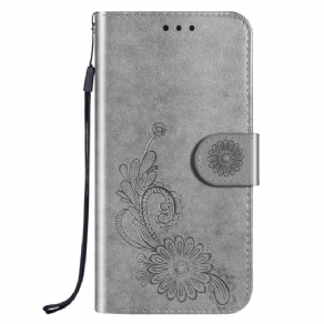 Flip Cover Poco M4 Pro 5G Med Snor Lace Og Strappy Lotus