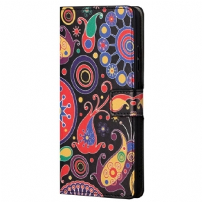 Læder Cover Poco M4 Pro 5G Galaxy Design