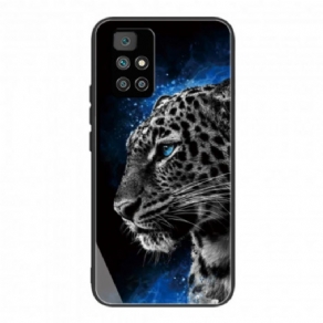 Cover Xiaomi Redmi 10 Feline Face Hærdet Glas