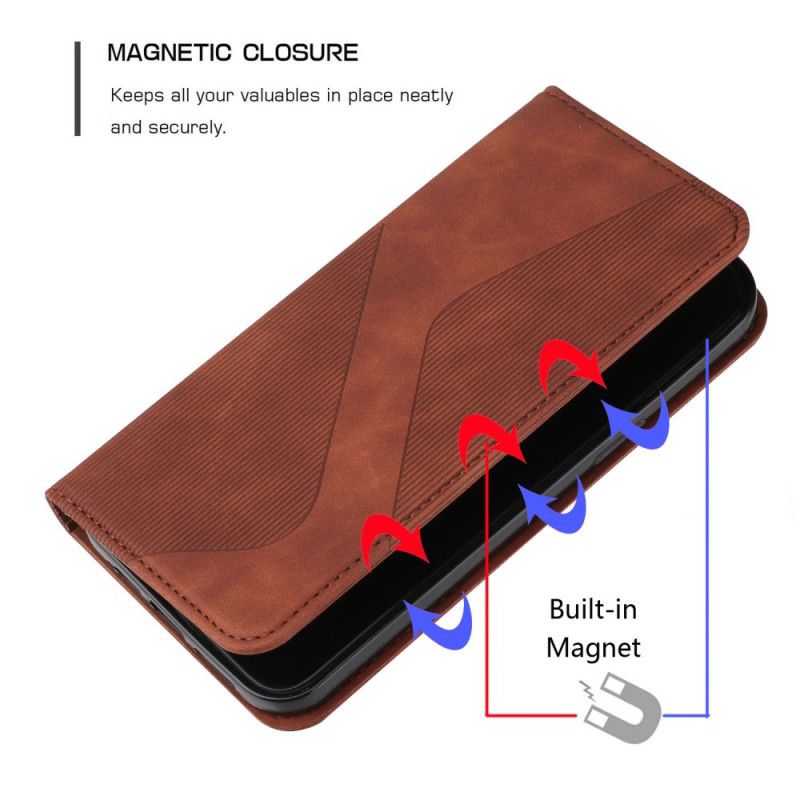 Cover Xiaomi Redmi 10 Flip Cover S-design Læderstil