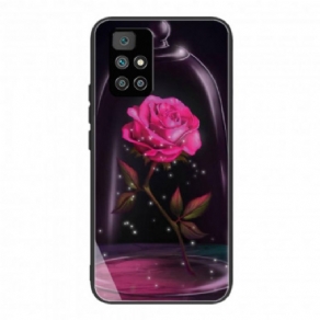 Cover Xiaomi Redmi 10 Magisk Lyserødt Hærdet Glas