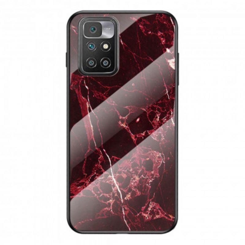 Cover Xiaomi Redmi 10 Marmorfarver Hærdet Glas