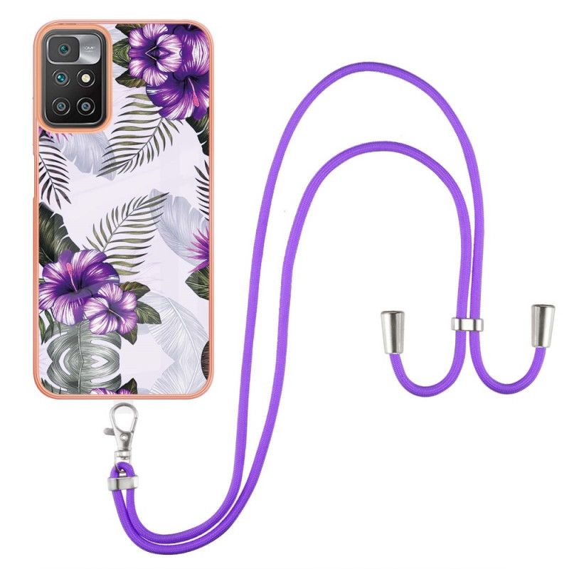 Cover Xiaomi Redmi 10 Med Snor Blomstersnor