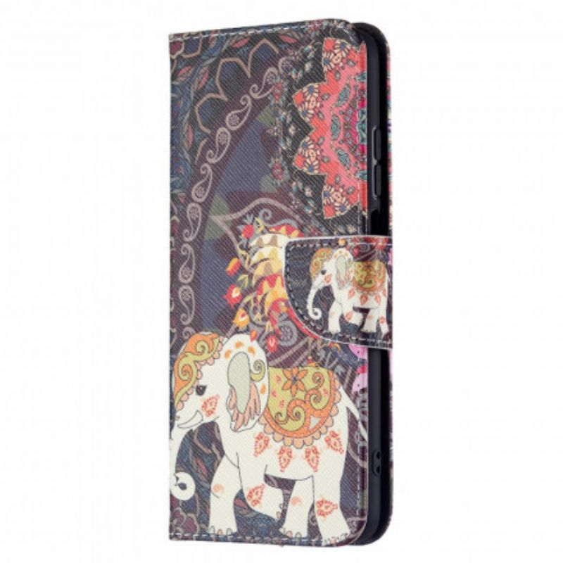 Flip Cover Xiaomi Redmi 10 Indiske Elefanter