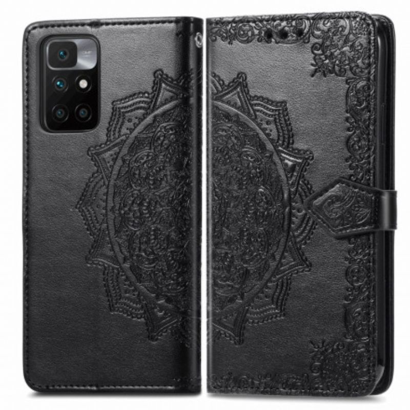 Læder Cover Xiaomi Redmi 10 Middelaldermandala