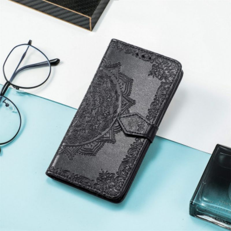 Læder Cover Xiaomi Redmi 10 Middelaldermandala