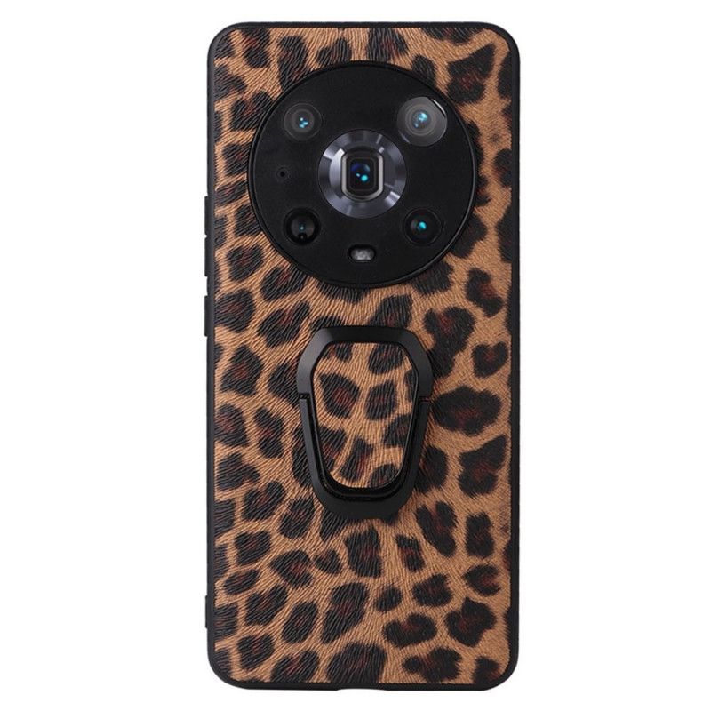 Cover Honor Magic 4 Pro Leopard Med Ringstøtte