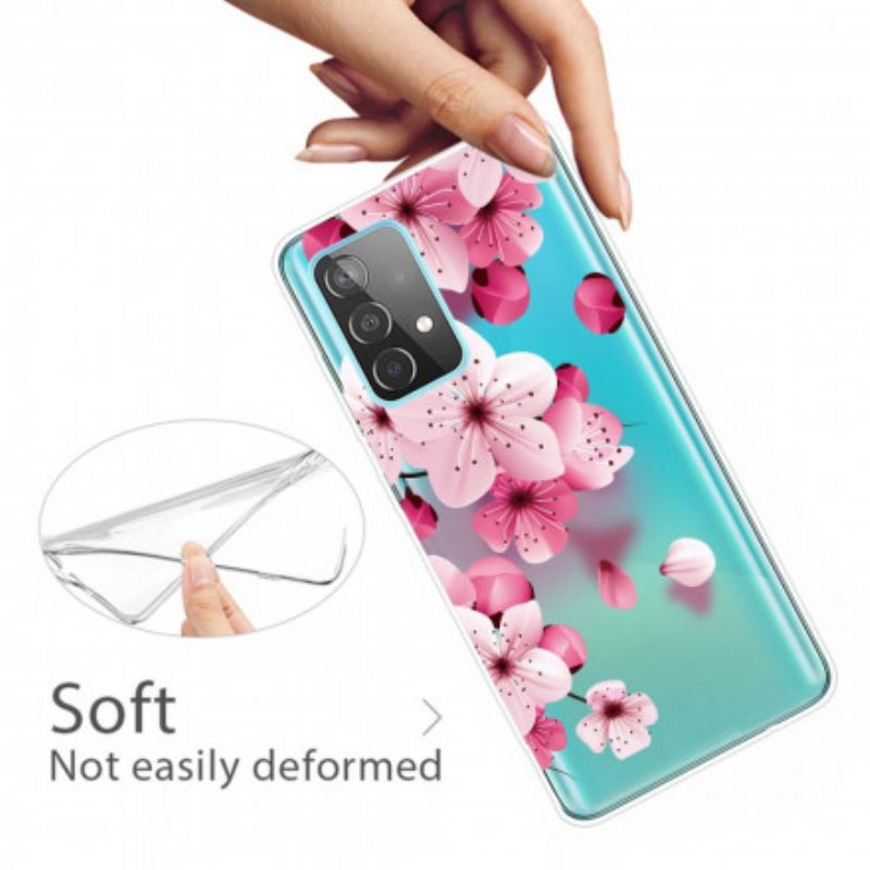Cover Samsung Galaxy A32 4G Små Lyserøde Blomster