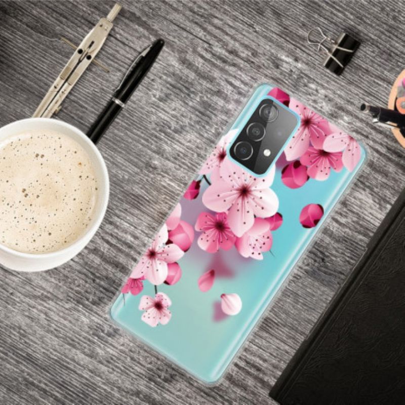 Cover Samsung Galaxy A32 4G Små Lyserøde Blomster