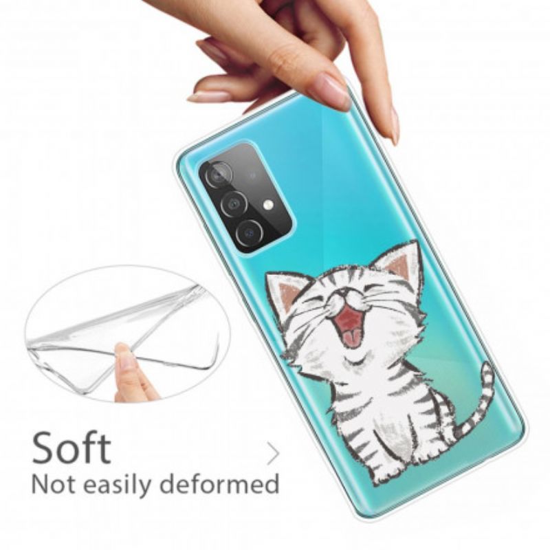 Cover Samsung Galaxy A32 4G Sød Kat