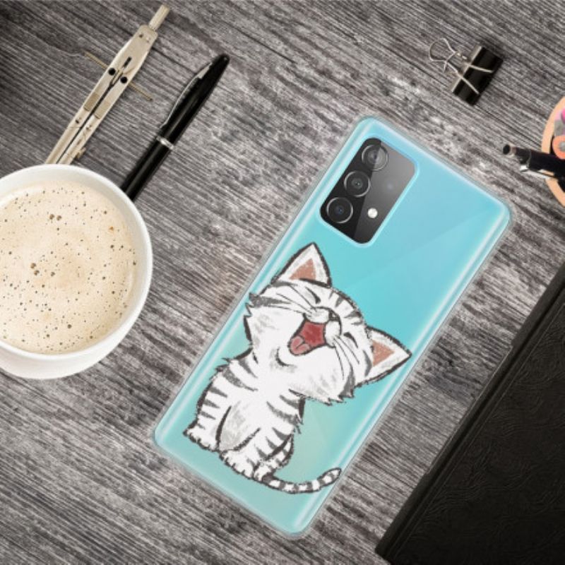 Cover Samsung Galaxy A32 4G Sød Kat