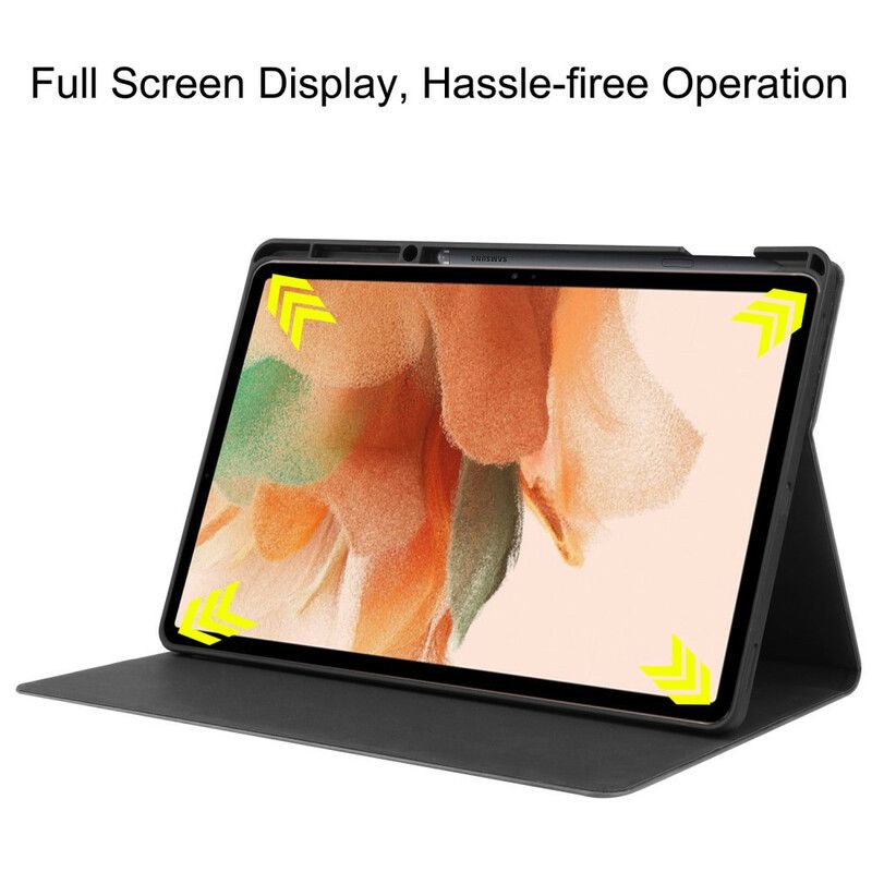 Case Samsung Galaxy Tab S7 FE Tekstureret Kunstlæder