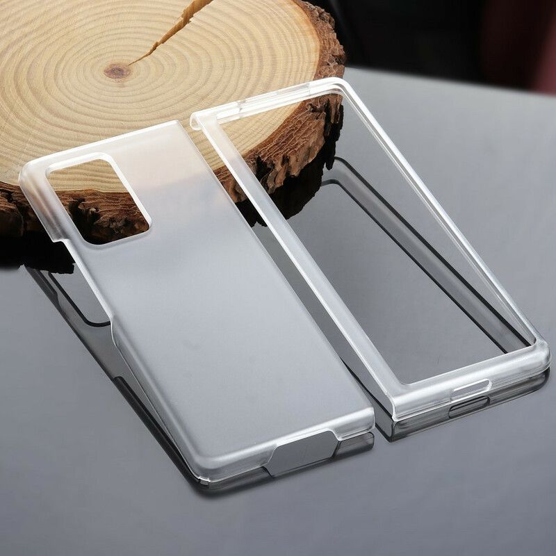 Cover Samsung Galaxy Z Fold 2 Mat Klar Plast