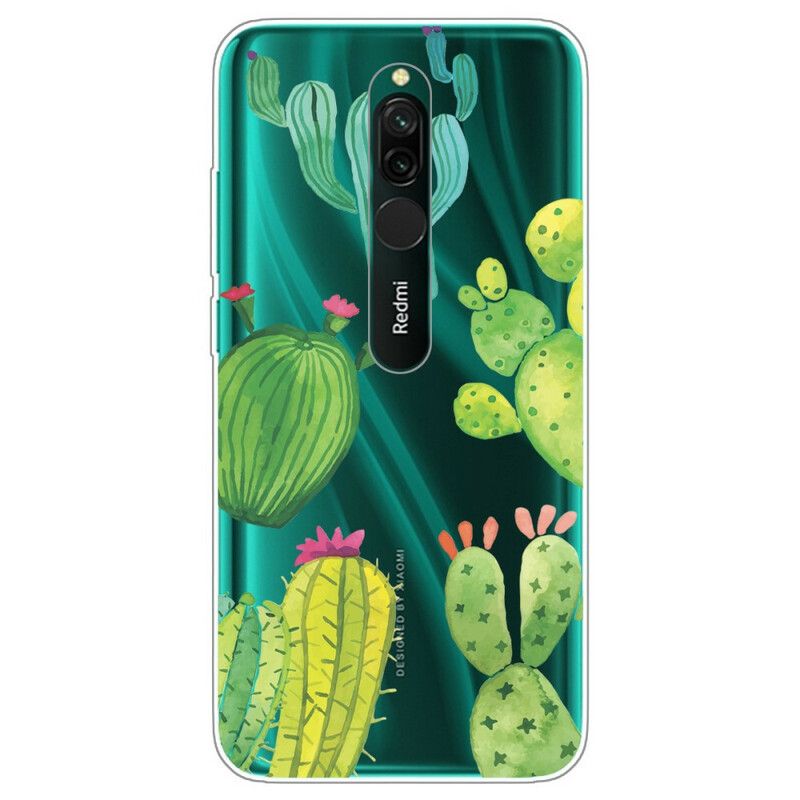 Cover Xiaomi Redmi 8 Kaktus Akvarel