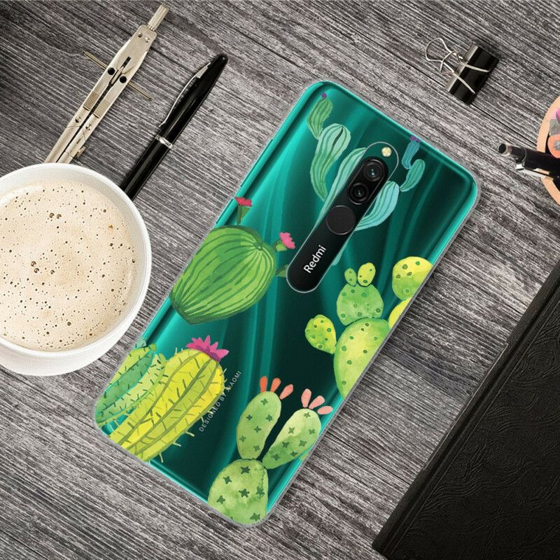 Cover Xiaomi Redmi 8 Kaktus Akvarel