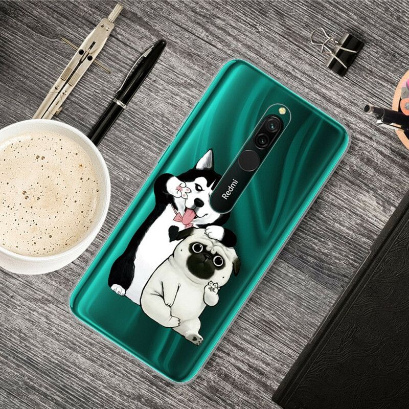 Cover Xiaomi Redmi 8 Sjove Hunde