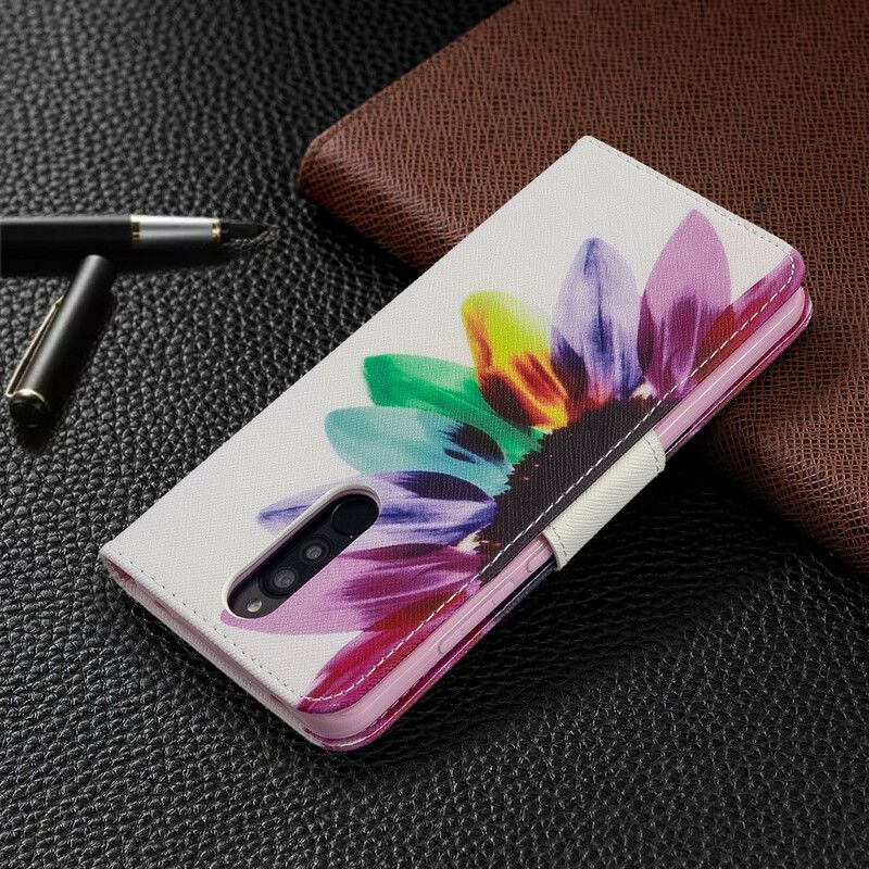 Flip Cover Xiaomi Redmi 8 Akvarelblomst