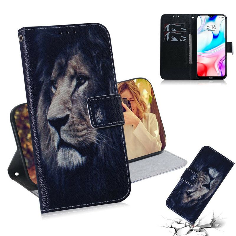 Flip Cover Xiaomi Redmi 8 Drømmende Løve