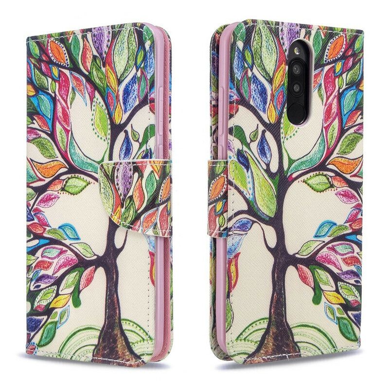 Flip Cover Xiaomi Redmi 8 Farvet Træ