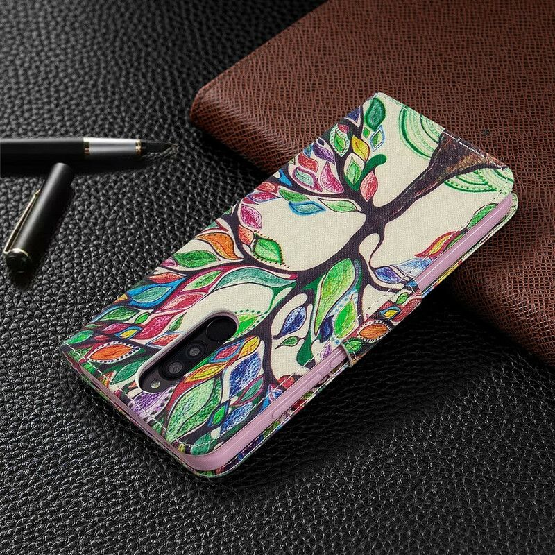 Flip Cover Xiaomi Redmi 8 Farvet Træ