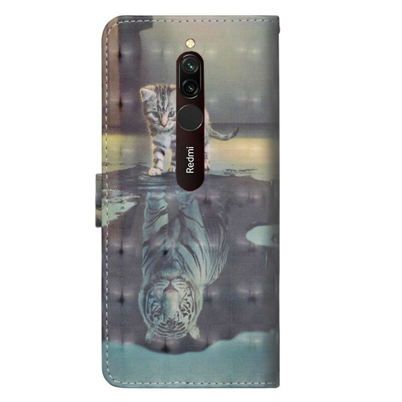Læder Cover Xiaomi Redmi 8 Ernest The Tiger