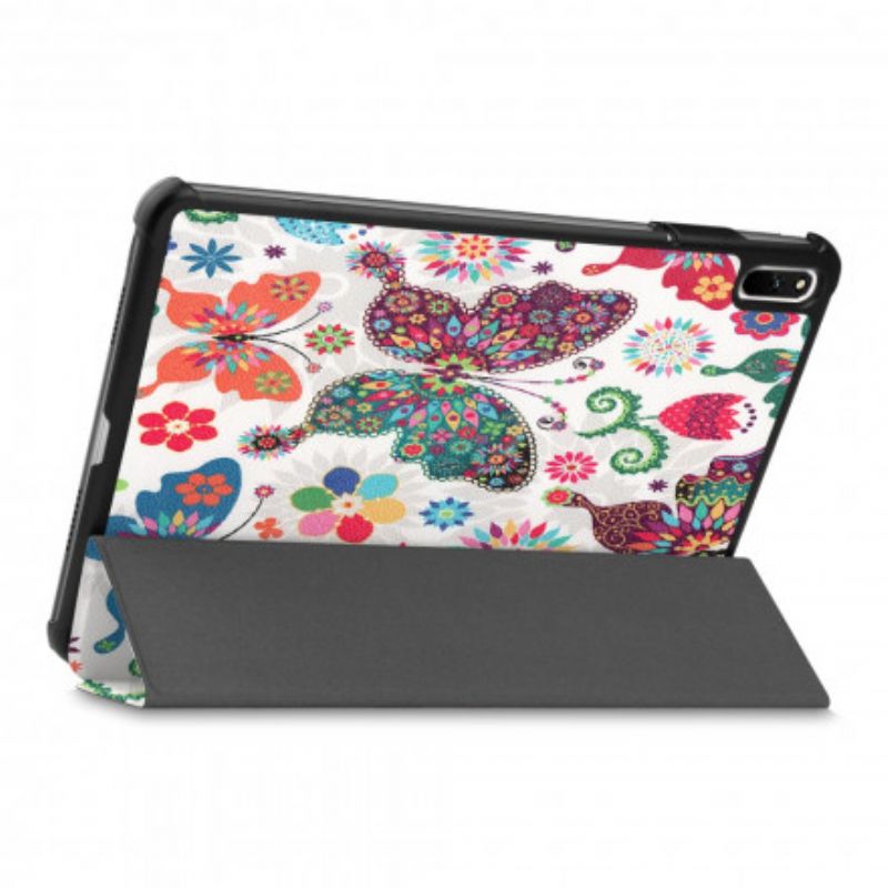 Cover Huawei MatePad 11 Retro Sommerfugle Og Blomster
