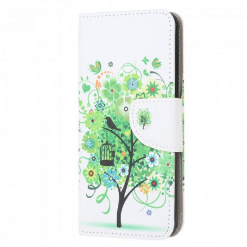 Flip Cover Moto G50 Blomstrende Træ