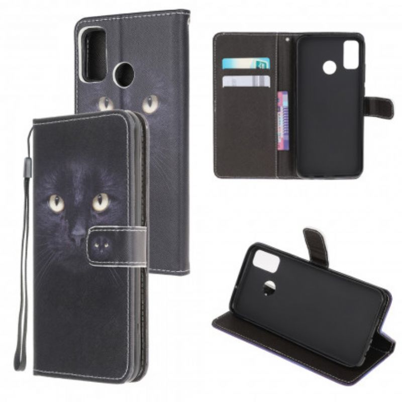 Flip Cover Moto G50 Med Snor Thong Black Cat Eyes