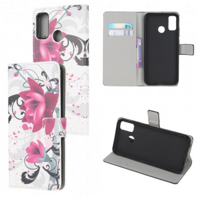 Flip Cover Moto G50 Tropiske Blomster