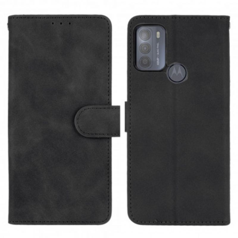 Læder Cover Moto G50 Skin-touch