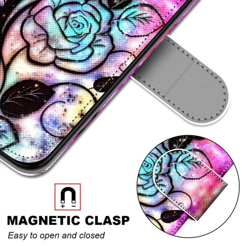Flip Cover Samsung Galaxy M52 5G Psykedelisk Pink