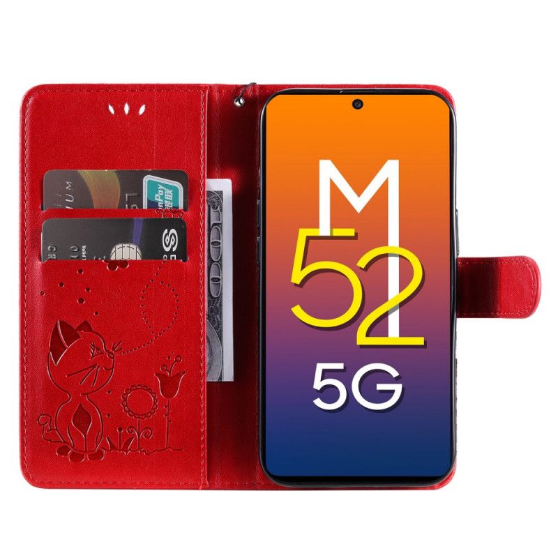 Flip Cover Samsung Galaxy M52 5G Stjernekat