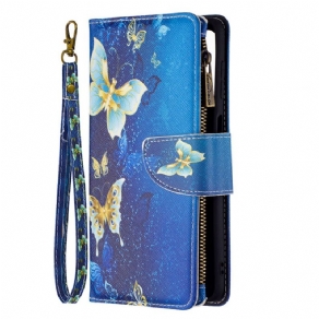 Flip Cover Samsung Galaxy M52 5G Vandsommerfugle