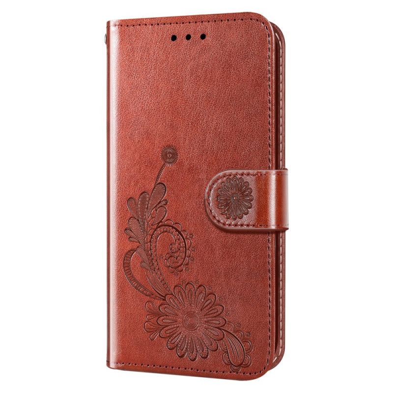 Læder Cover Samsung Galaxy M52 5G Blomstermandala