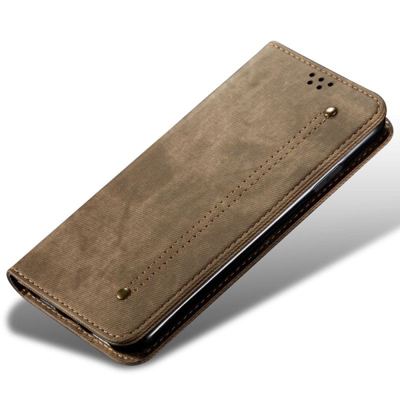 Cover iPhone 14 Flip Cover Denimstof