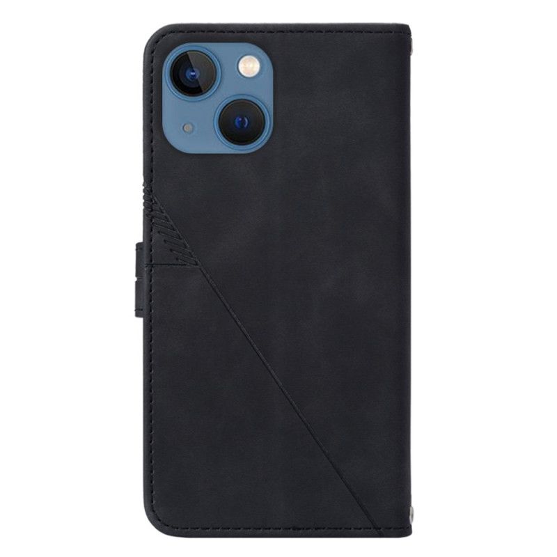 Flip Cover iPhone 14 Med Snor Stroptrekanter