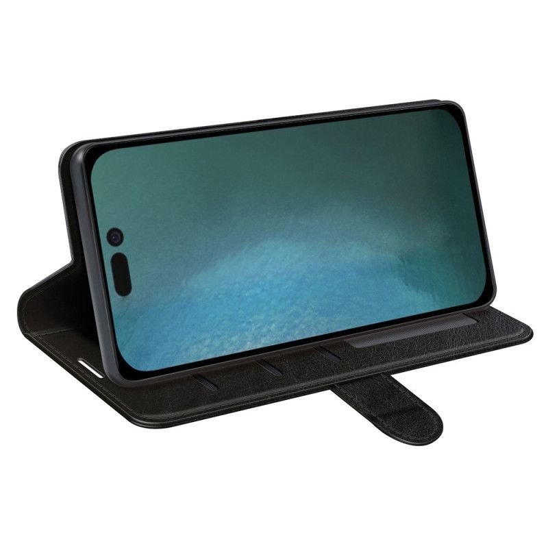 Læder Cover iPhone 14 Imiteret Læder
