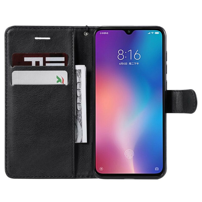 Flip Cover Xiaomi Mi 9 SE Med Snor Læderrem Stil