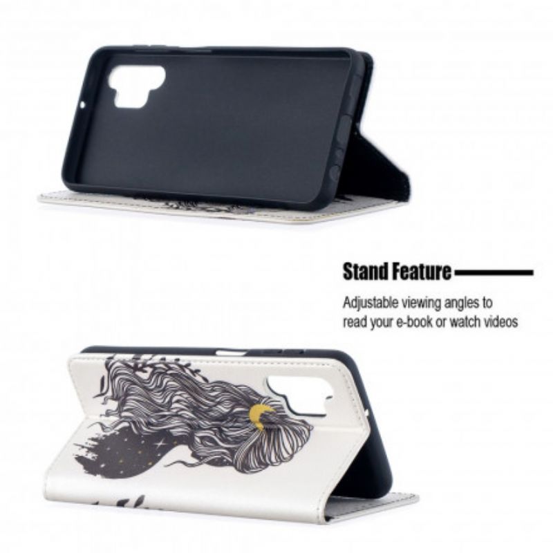 Cover Samsung Galaxy A32 5G Flip Cover Smukt Hår