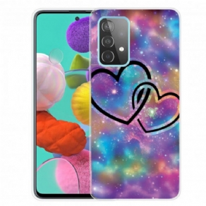 Cover Samsung Galaxy A32 5G Kædte Hjerter