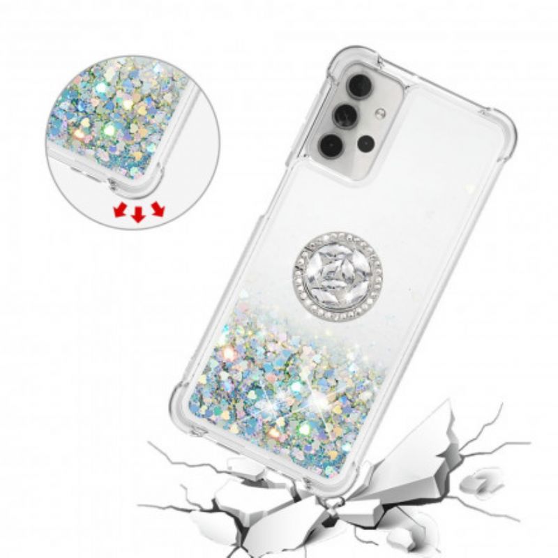 Cover Samsung Galaxy A32 5G Pailletter Med Ringstøtte