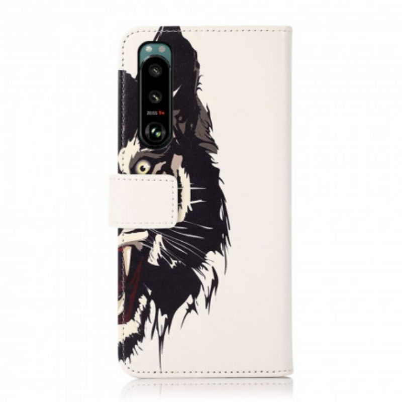 Flip Cover Sony Xperia 5 III Hærd Tiger